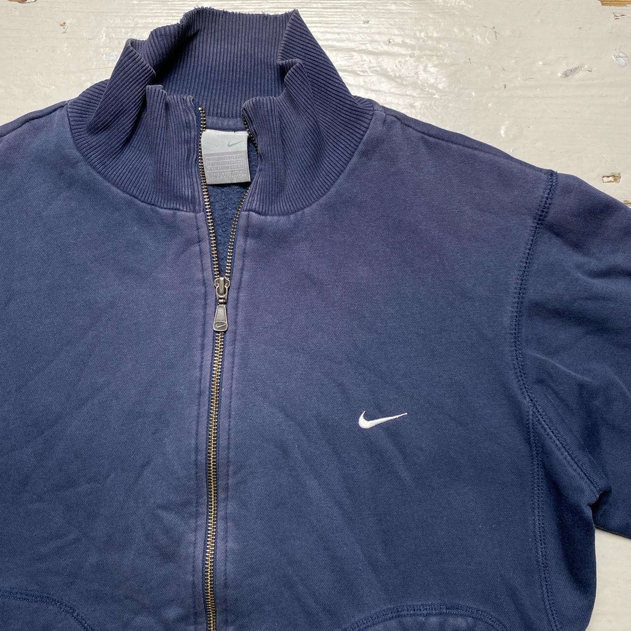Nike Swoosh Navy and White Vintage Tracksuit Jacket