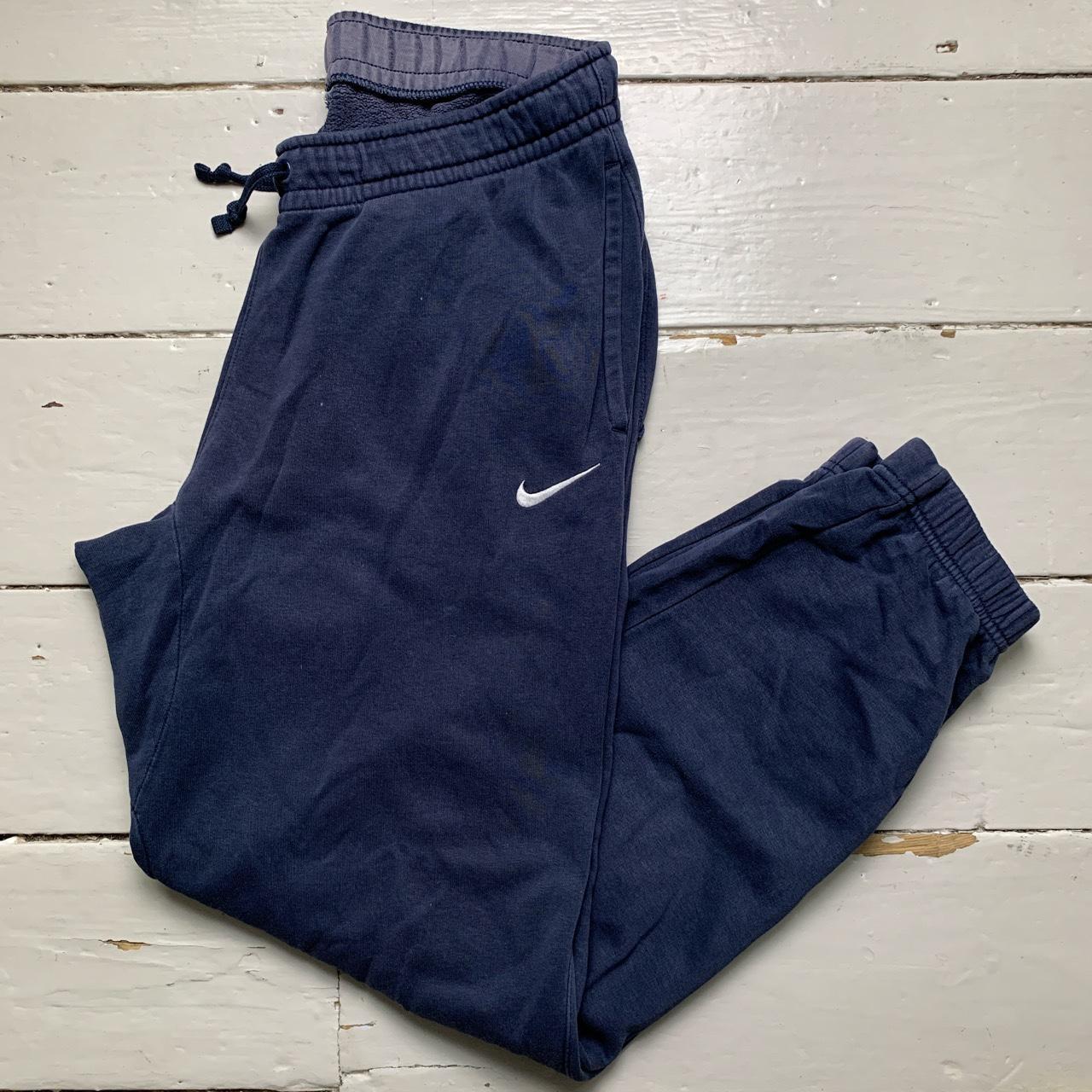 Nike Swoosh Navy and White Baggy Joggers
