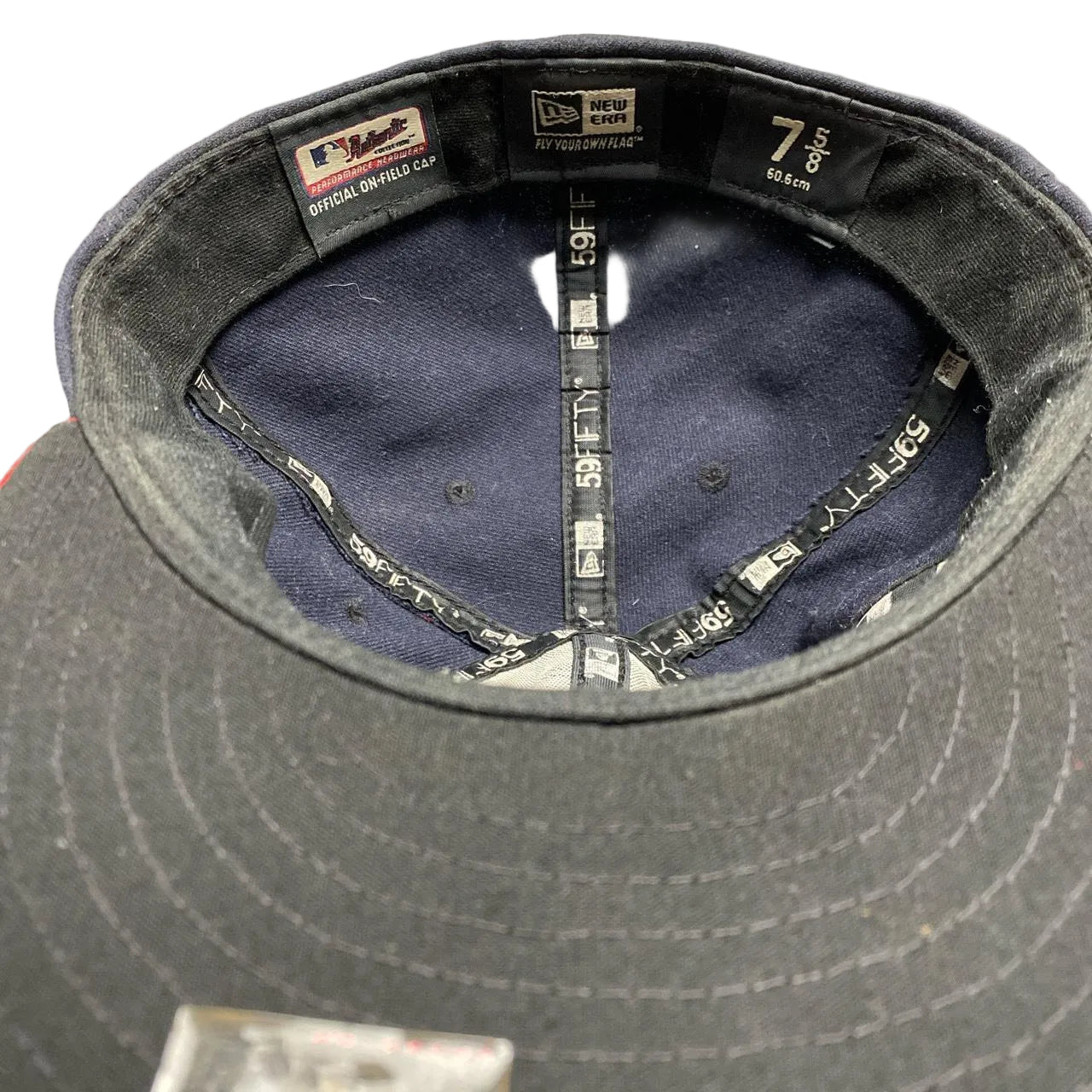 Washing Nationals New Era Fitted Cap Navy and Red