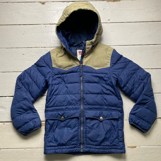 Levis Navy and Cream Corduroy Puffer Jacket