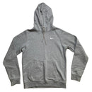 Nike Swoosh Grey and White Hoodie (S)