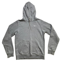 Nike Swoosh Grey and White Hoodie (S)