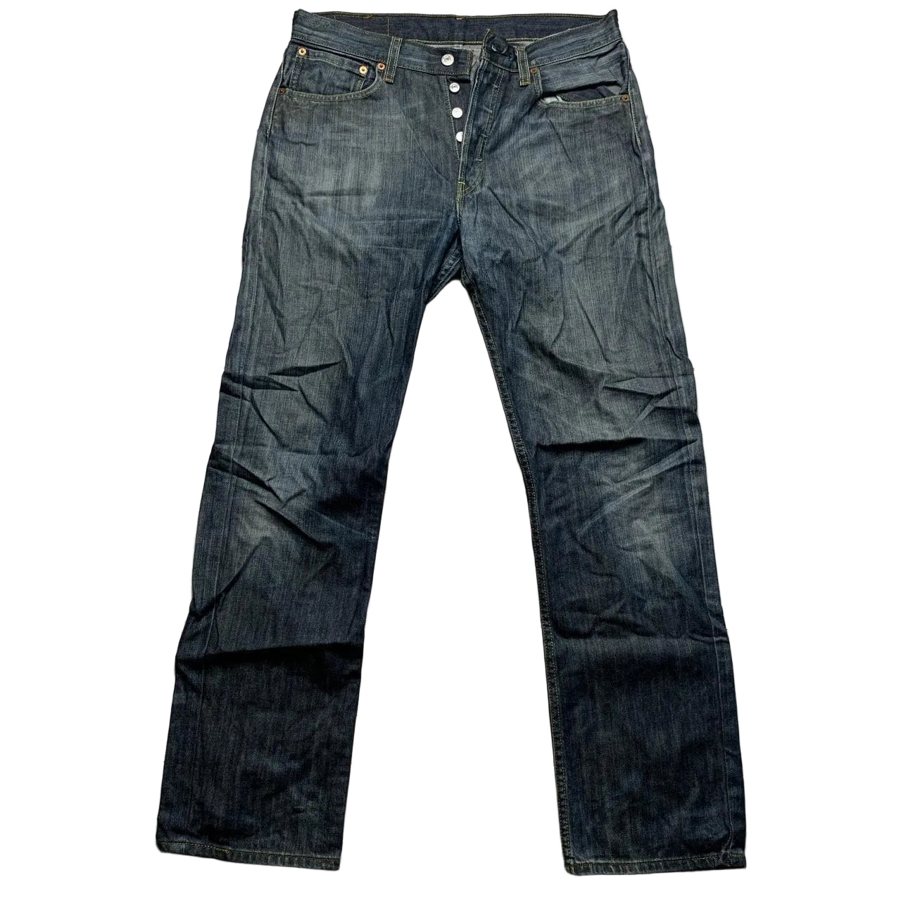 Levis Stonewashed Blue Grey Jeans (32W)