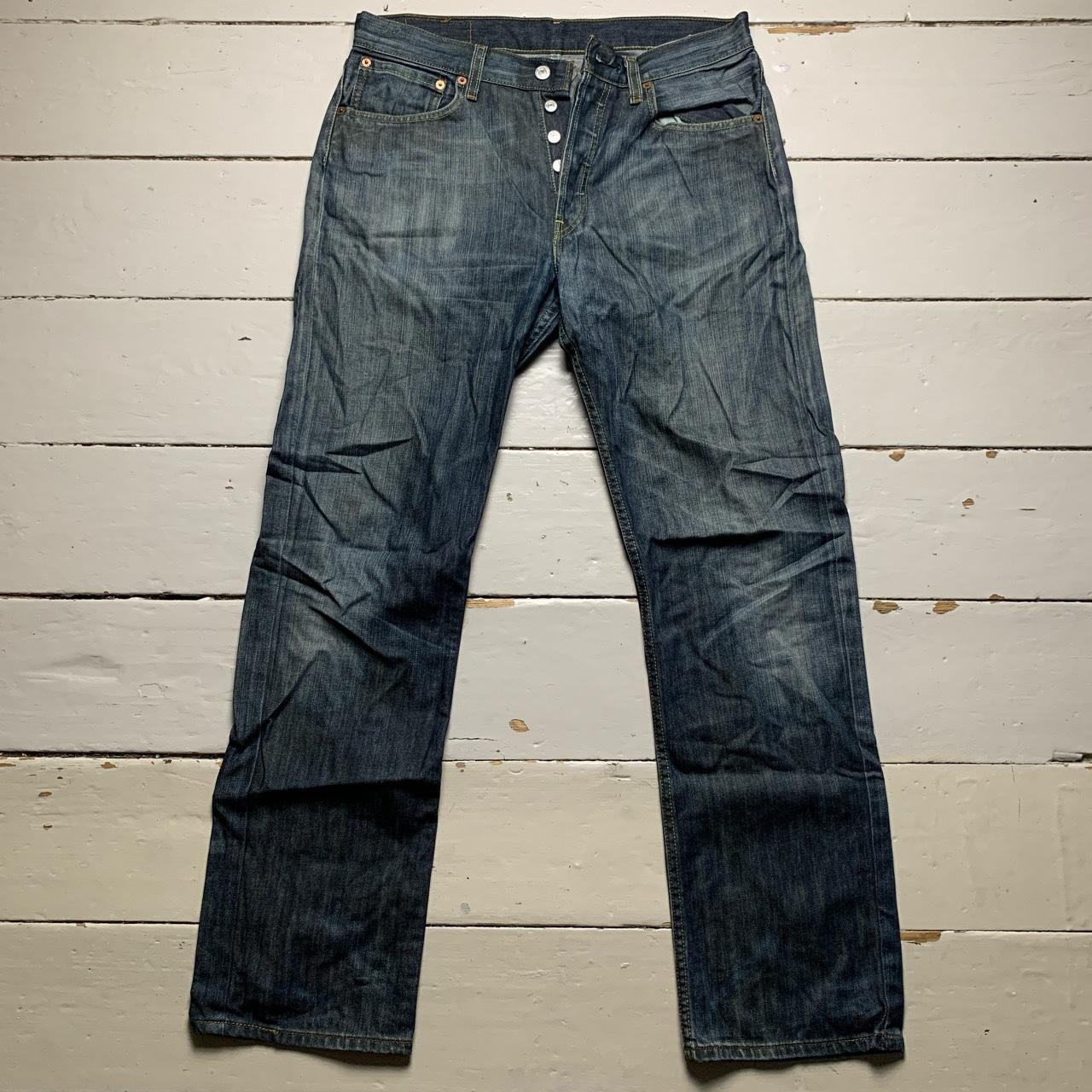 Levis Stonewashed Blue Grey Jeans