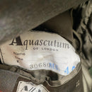 Aquascutum Vintage Green Wool Long Trench Coat (XL)