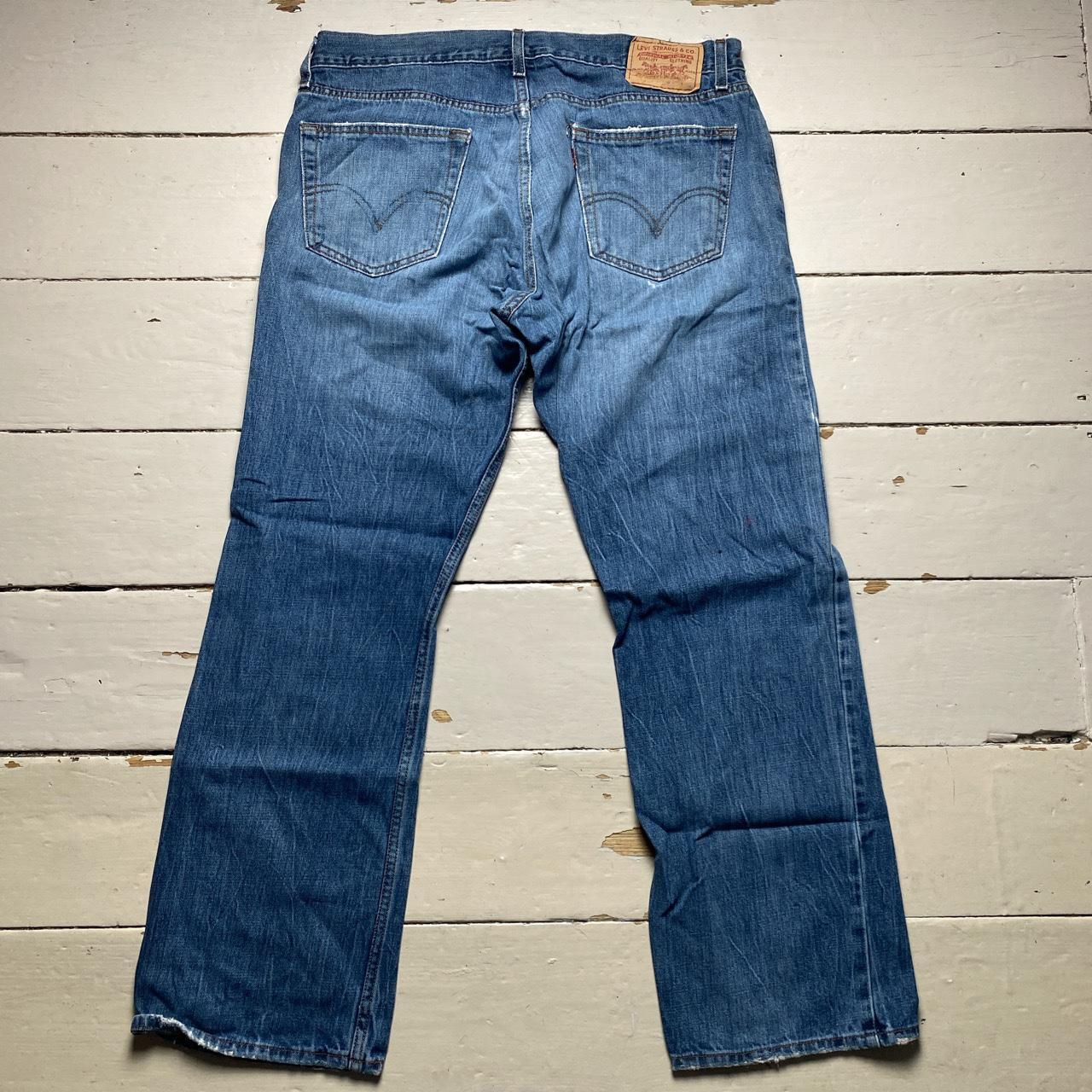 Levis 514 Slim Straight Distressed Jeans