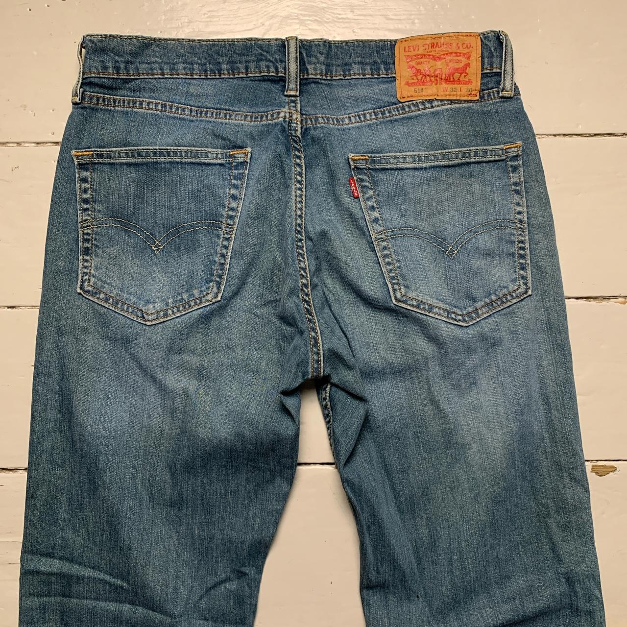 Levis 514 Stonewashed Blue Jeans