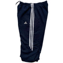 Adidas Navy and White Baggy Shell Track Pant 3/4 Shorts (XL)