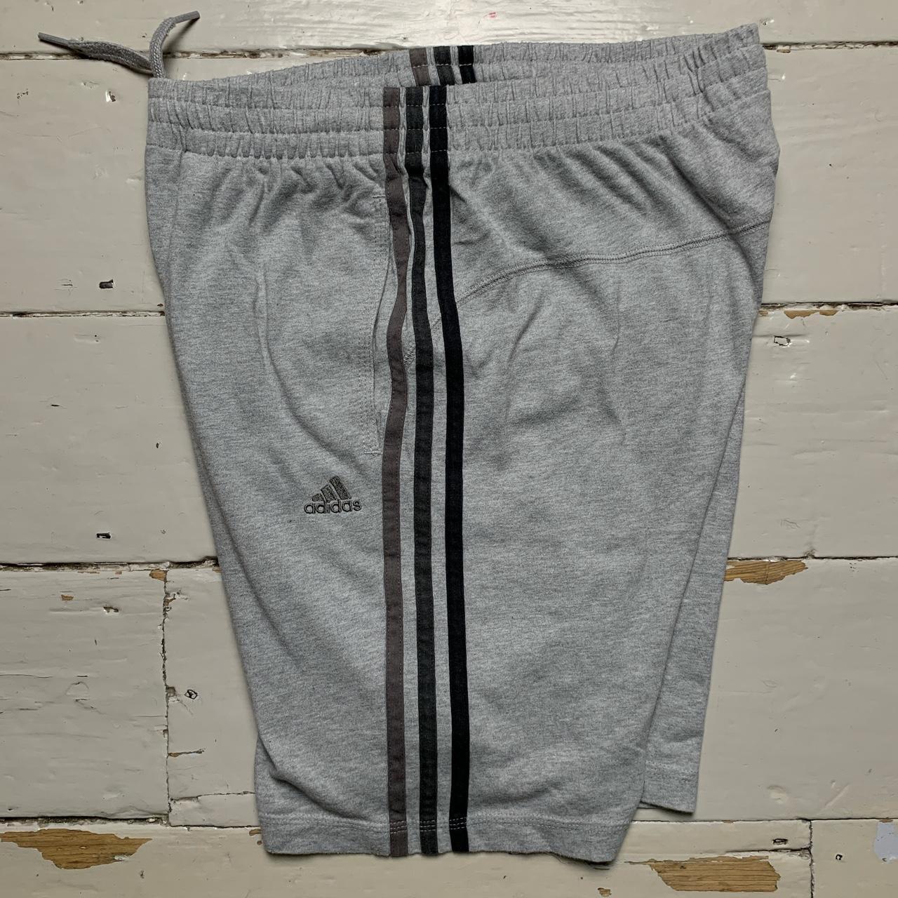 Adidas Performance Essentials Grey Tri Tone Shorts