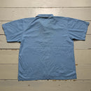 England Admiral Vintage Baby Blue Polo Football Shirt