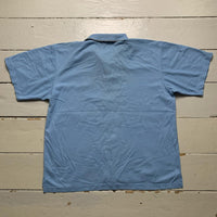 England Admiral Vintage Baby Blue Polo Football Shirt