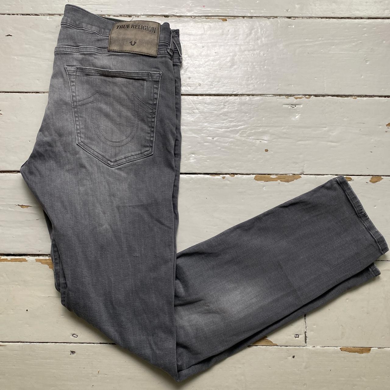 True Religion Rocco Grey Stitch Jeans