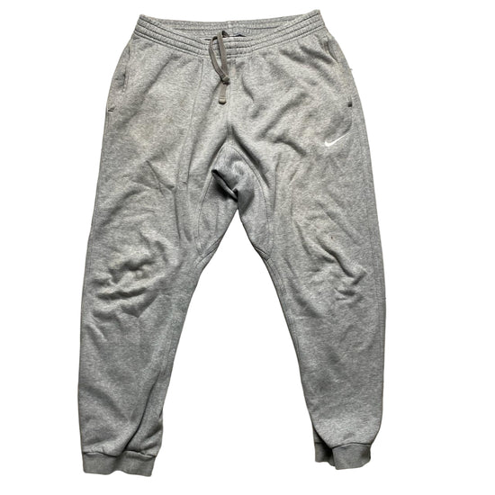 Nike Grey and White Swoosh Baggy Jogger Bottoms (L)