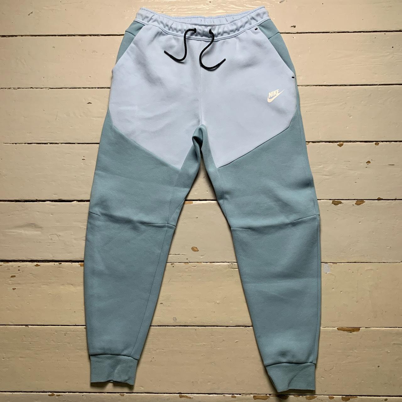 Nike Tech Fleece Baby Blue and White New Season Bottoms