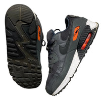 Nike Air Max 90 Grey Orange and White (UK 9)