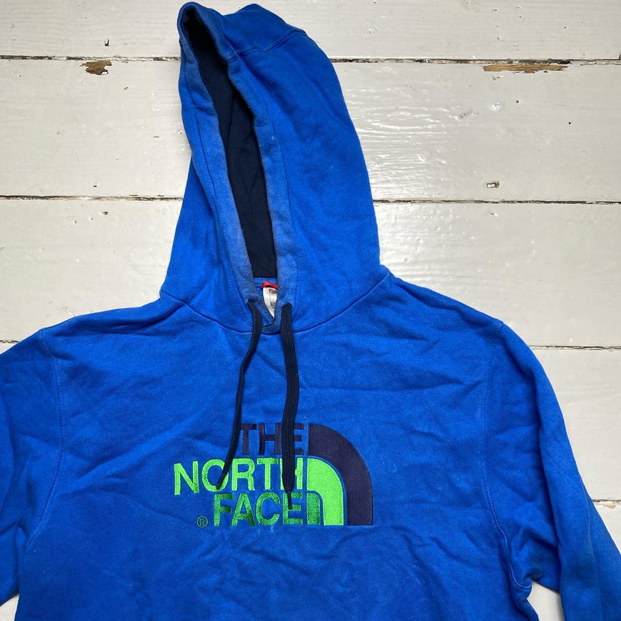 The North Face Blue and Green Hoodie