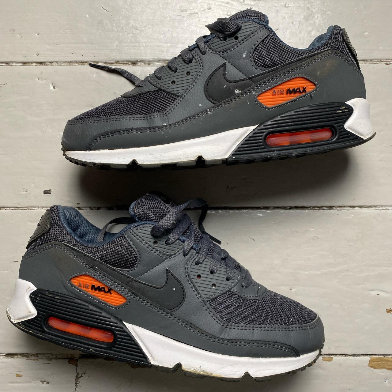 Nike Air Max 90 Grey Orange and White