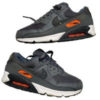 Nike Air Max 90 Grey Orange and White (UK 9)