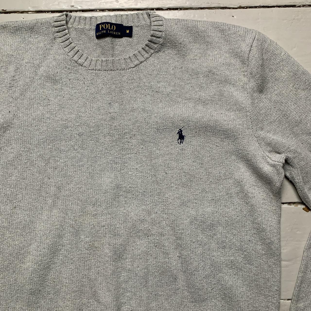 Polo Ralph Lauren Grey and Navy Jumper