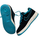 Nike Air Force 1 Black Light Blue and White (UK 9.5)