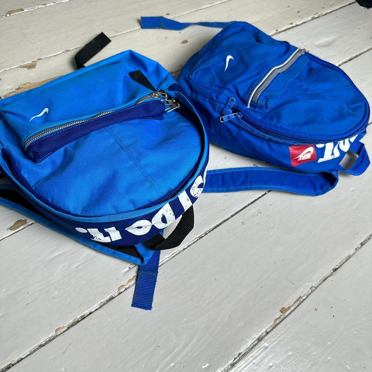 Nike Just Do It Vintage Bags Blue and White