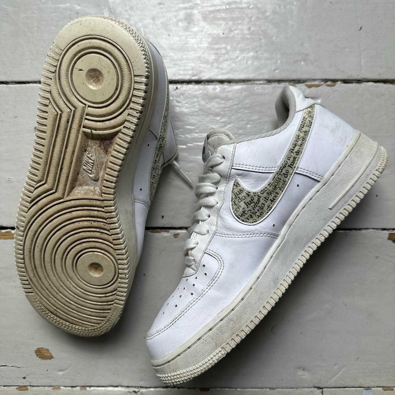 Nike Air Force 1 Just Do It Repeat Swoosh White