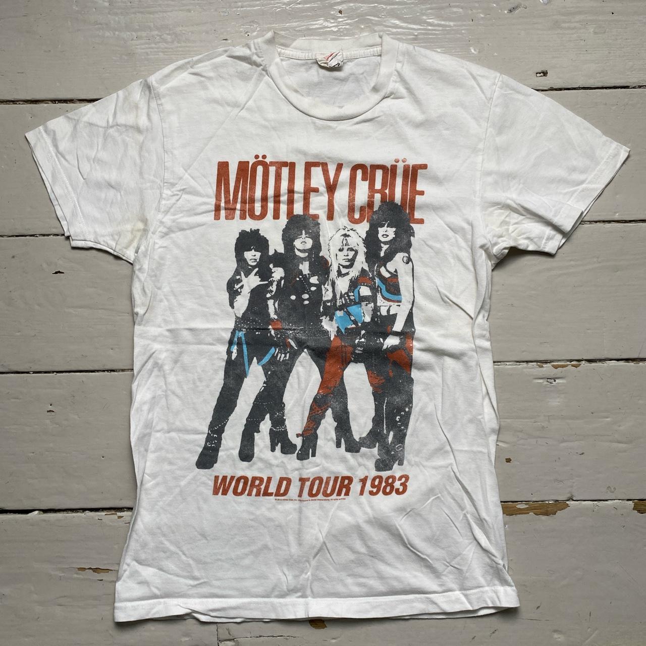 Motley Crue Band T Shirt White