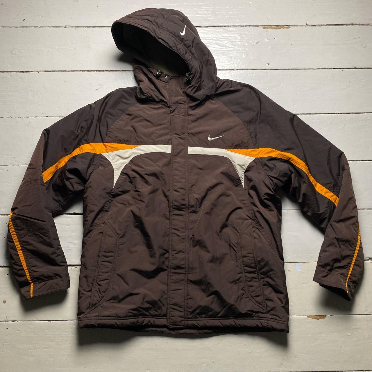 Nike Run Fat Boy Run Vintage Y2K Brown Puffer Jacket