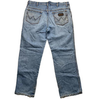 Wrangler Distressed Light Blue Jeans (36W)