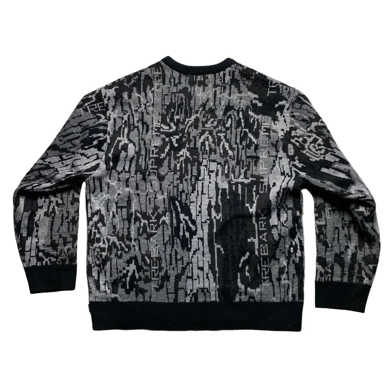 Supreme Trebark Grey Black and White Jumper (M)