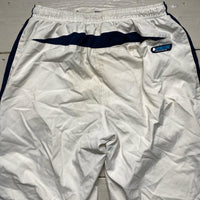 Nike Athletic Vintage Shell Trackpant Bottoms White and Blue (S)