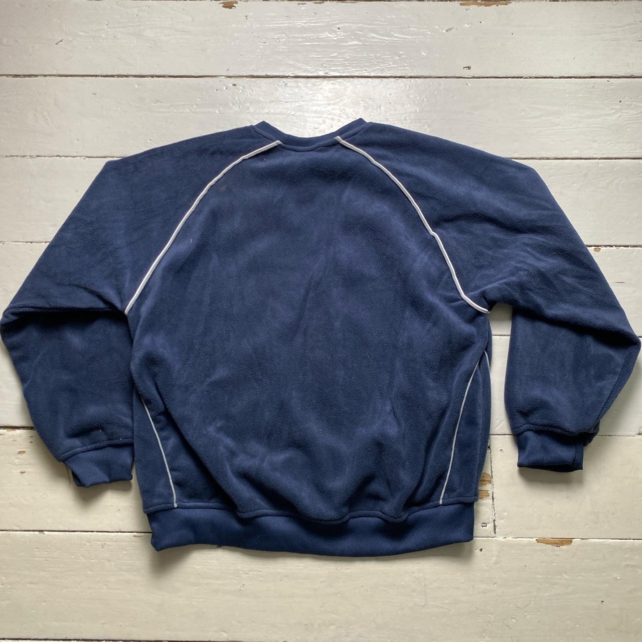 Umbro Vintage Navy and White Teddy Jumper