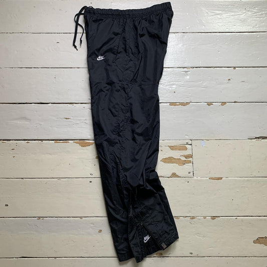 Nike Shell Baggy Black and White Track Pant Shell Bottoms