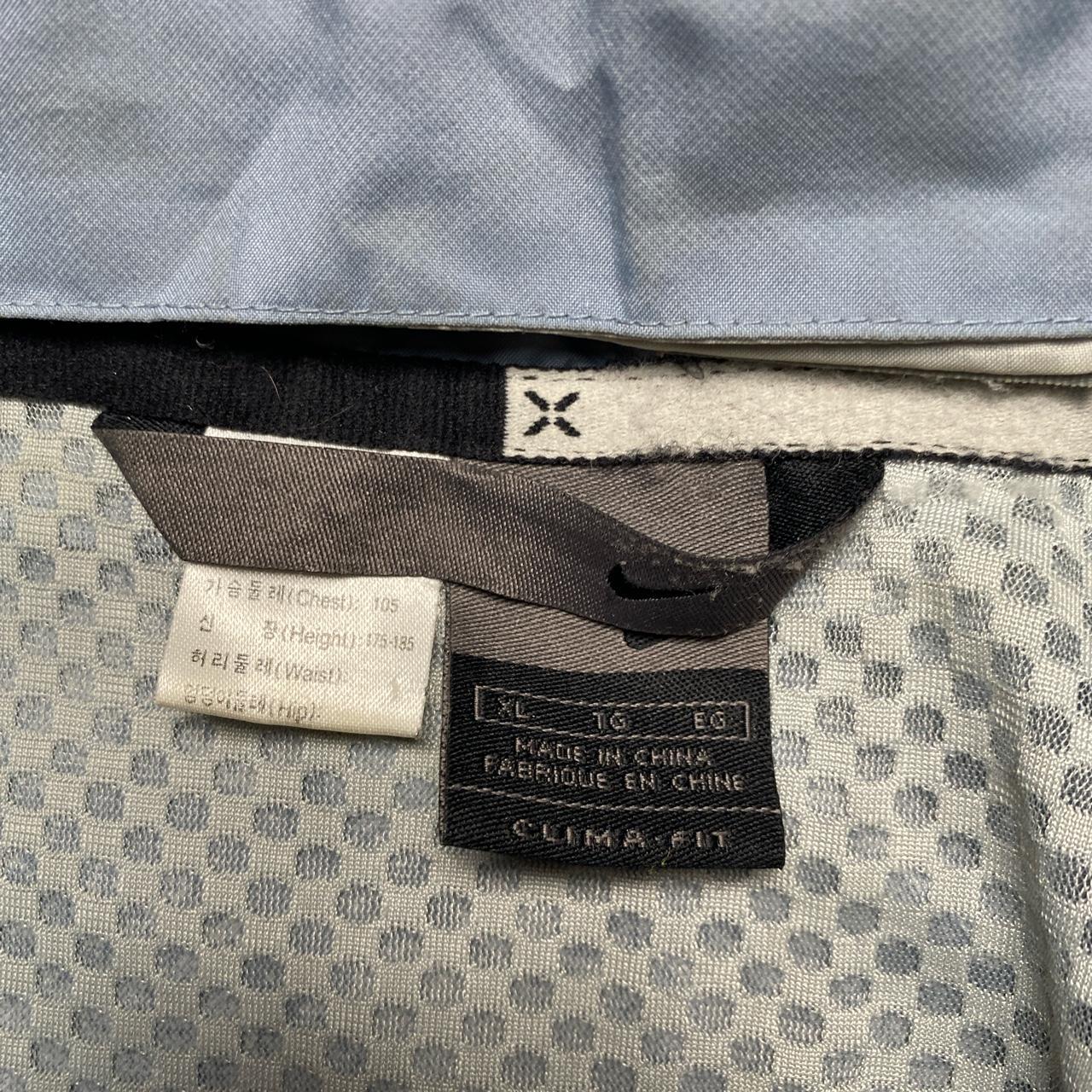 Nike Vintage Swoosh Baby Light Blue and White Shell Tracksuit Jacket (XL)