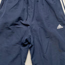 Adidas Navy and White Shell Track Pant Bottoms (L)
