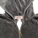 Juicy Couture Grey and Gold Velour Tracksuit (M/S)