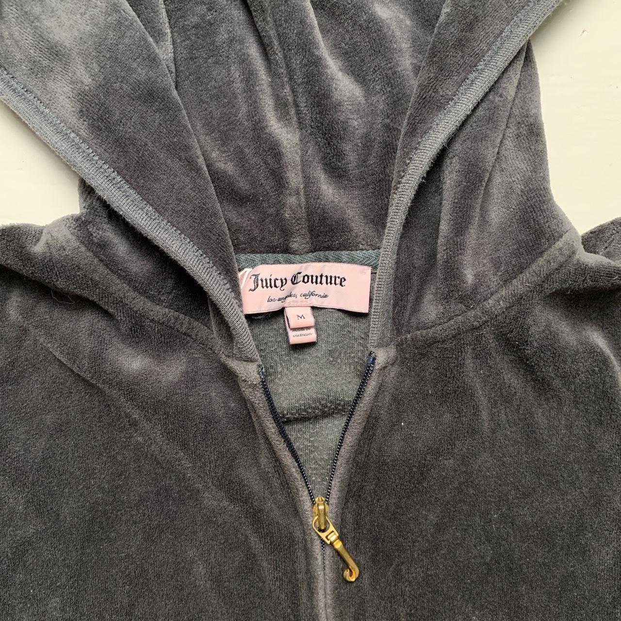 Juicy Couture Grey and Gold Velour Tracksuit