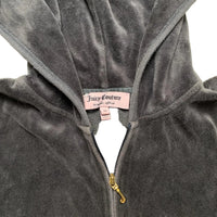 Juicy Couture Grey and Gold Velour Tracksuit (M/S)