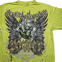 Pride Passion Power Vintage Hip Hop Money T Shirt Green (2XL)