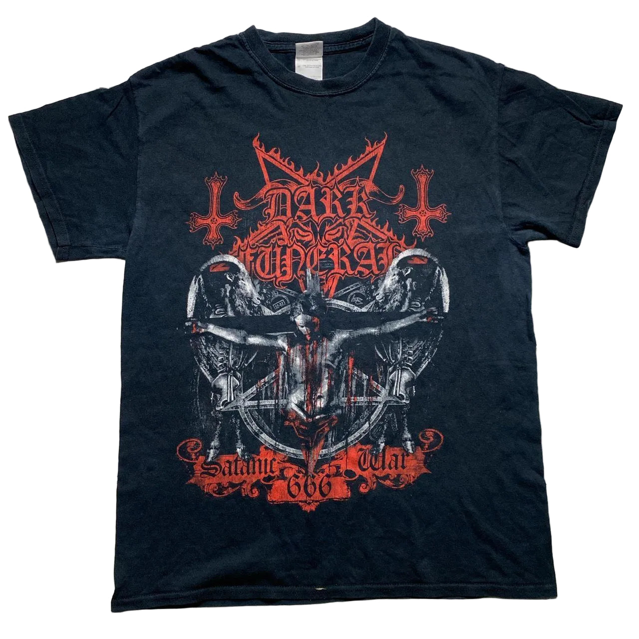 Dark Funeral Heavy Metal Band Goth Grunge Black and Red T Shirt  (M)