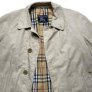 Burberry Burberrys Vintage Cream Nova Check Trench Coat (UK 10)