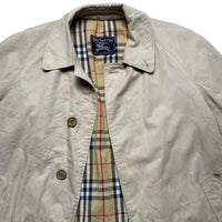 Burberry Burberrys Vintage Cream Nova Check Trench Coat (UK 10)