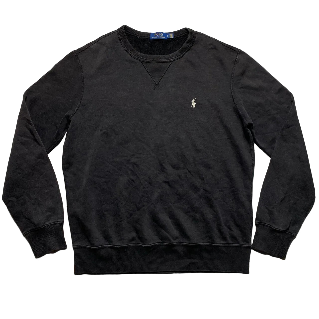 Ralph Lauren Polo Black and White Jumper (L)