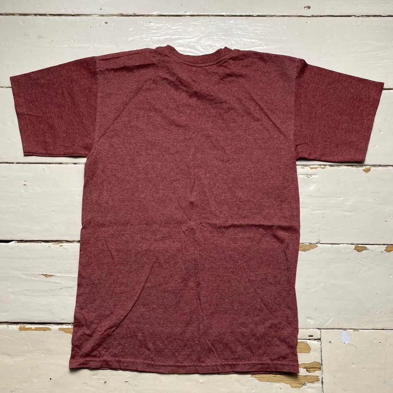 Vans Burgundy and Grey T Shirt