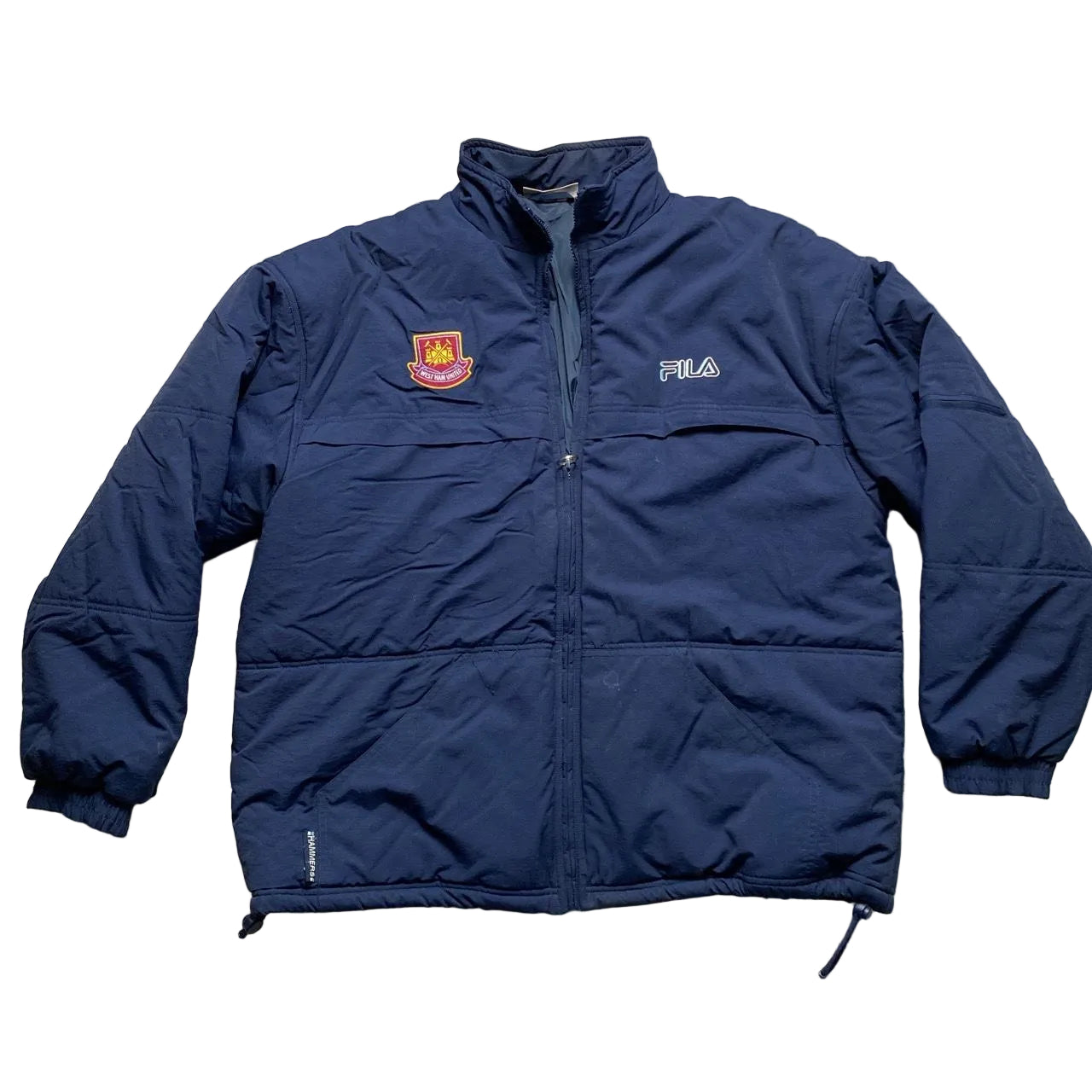 West Ham United Vintage Fila Hammers Puffer Coat (L)