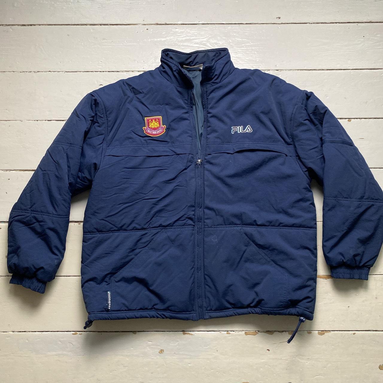 West Ham United Vintage Fila Hammers Puffer Coat