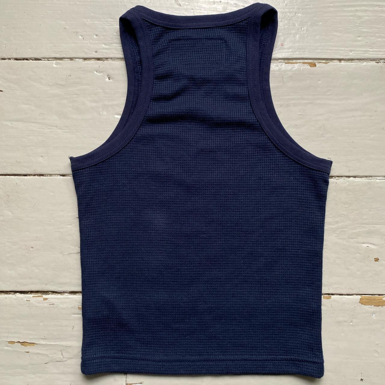 Corteiz Navy and White Womens Vest Tank Top