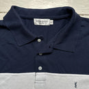 Yves Saint Laurent Multi Colour Navy White and Orange Vintage Polo Shirt