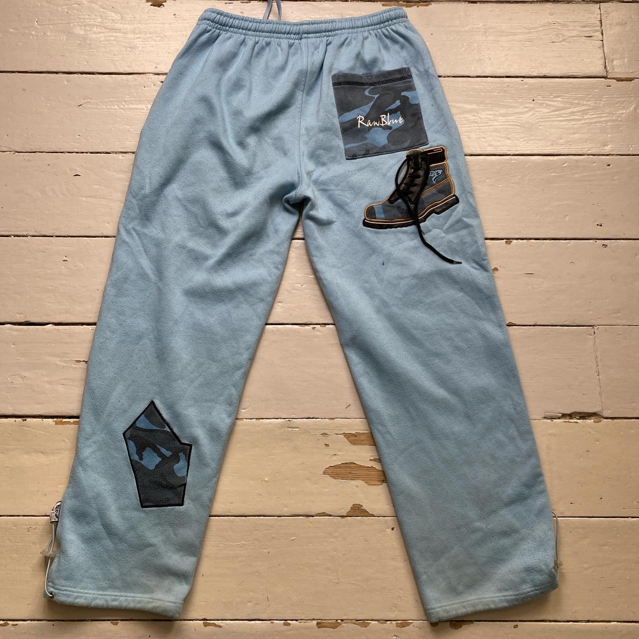 Raw Blue Vintage Light Baby Blue Timberland Lace Up Boot Full Tracksuit