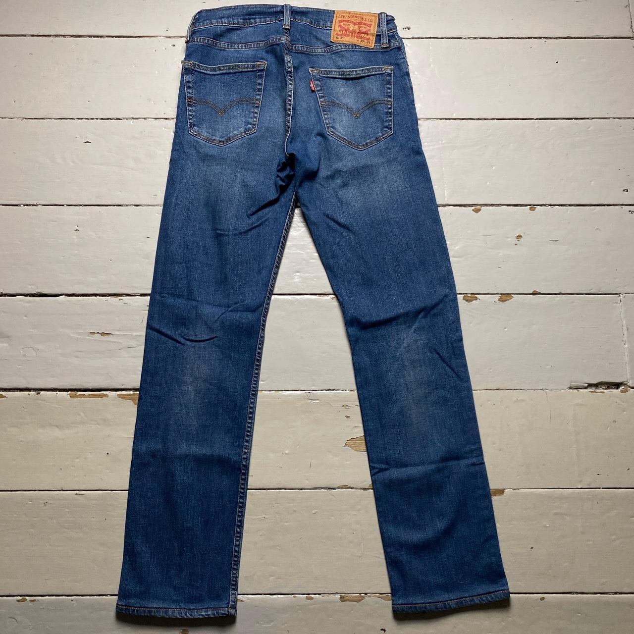 Levis 513 Navy Straight Jeans